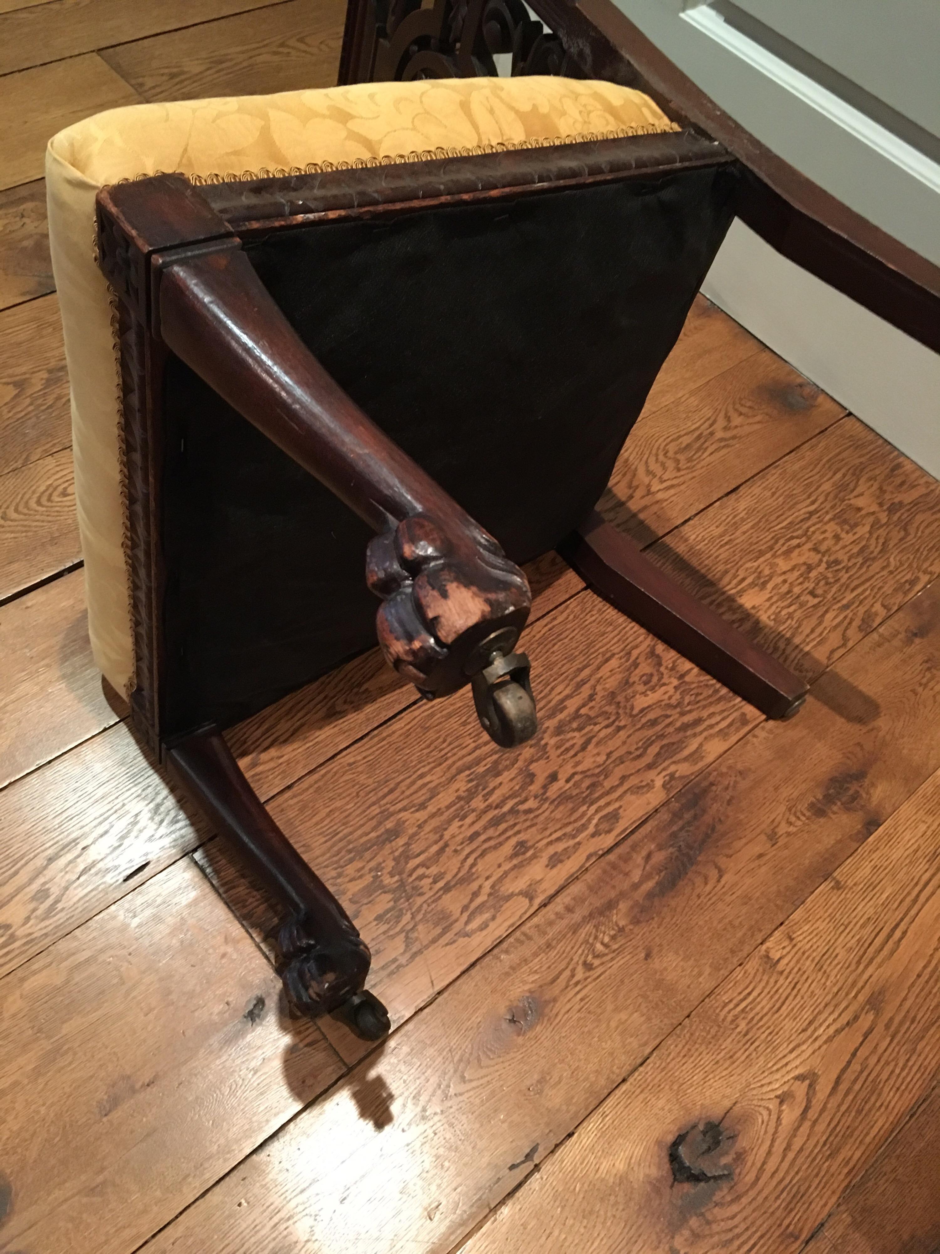 Pair of Late 19th Century Carved Side Chairs, Aesthetic Movement, circa 1890 11