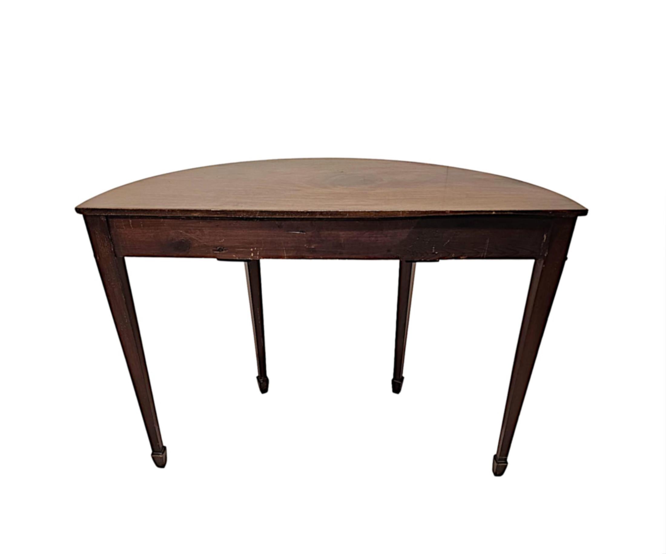 Pair of Late 19th Century Adams Design Demi-Lune Side or Console Tables For Sale 6