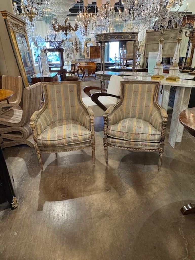 Paire de fauteuils de la fin du 19e siècle Bon état - En vente à Dallas, TX