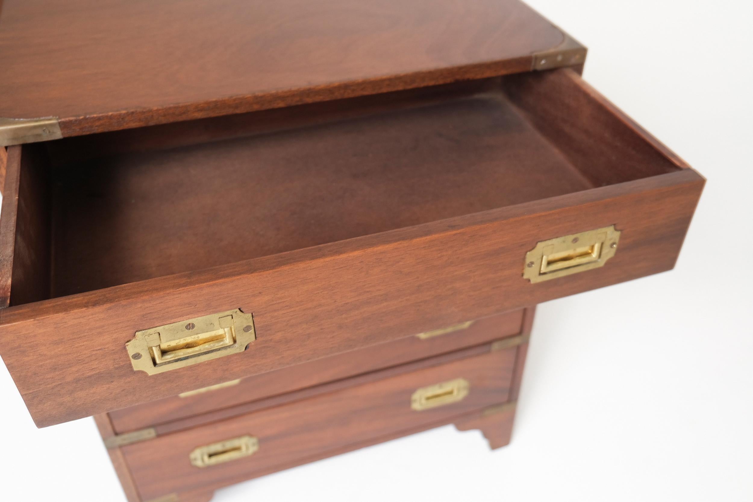 Pair of Late 19th Century Campaign Chests with Brass Hardware, Made In Spain For Sale 7