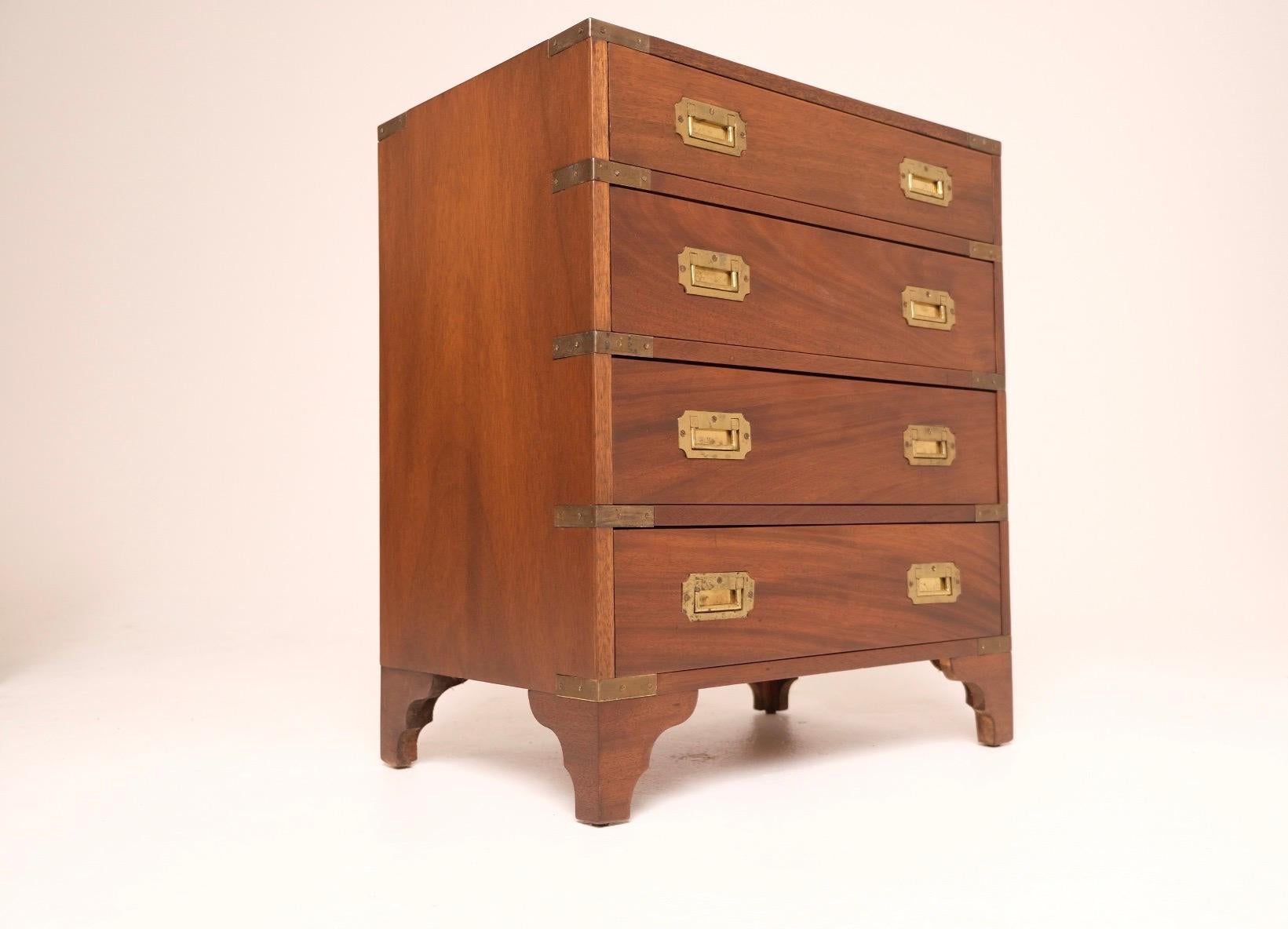 Pair of Late 19th Century Campaign Chests with Brass Hardware, Made In Spain For Sale 7