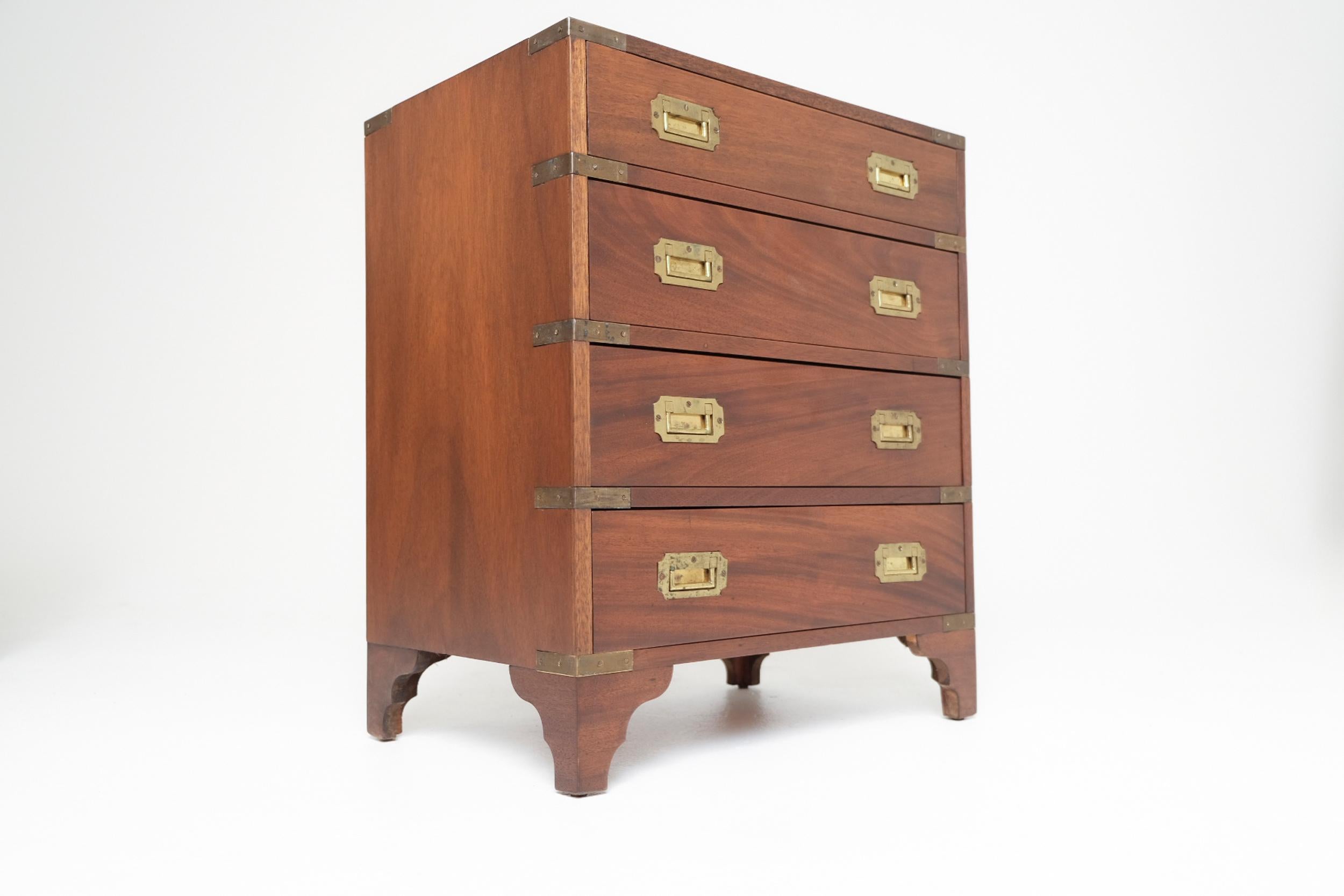 Pair of Late 19th Century Campaign Chests with Brass Hardware, Made In Spain For Sale 2