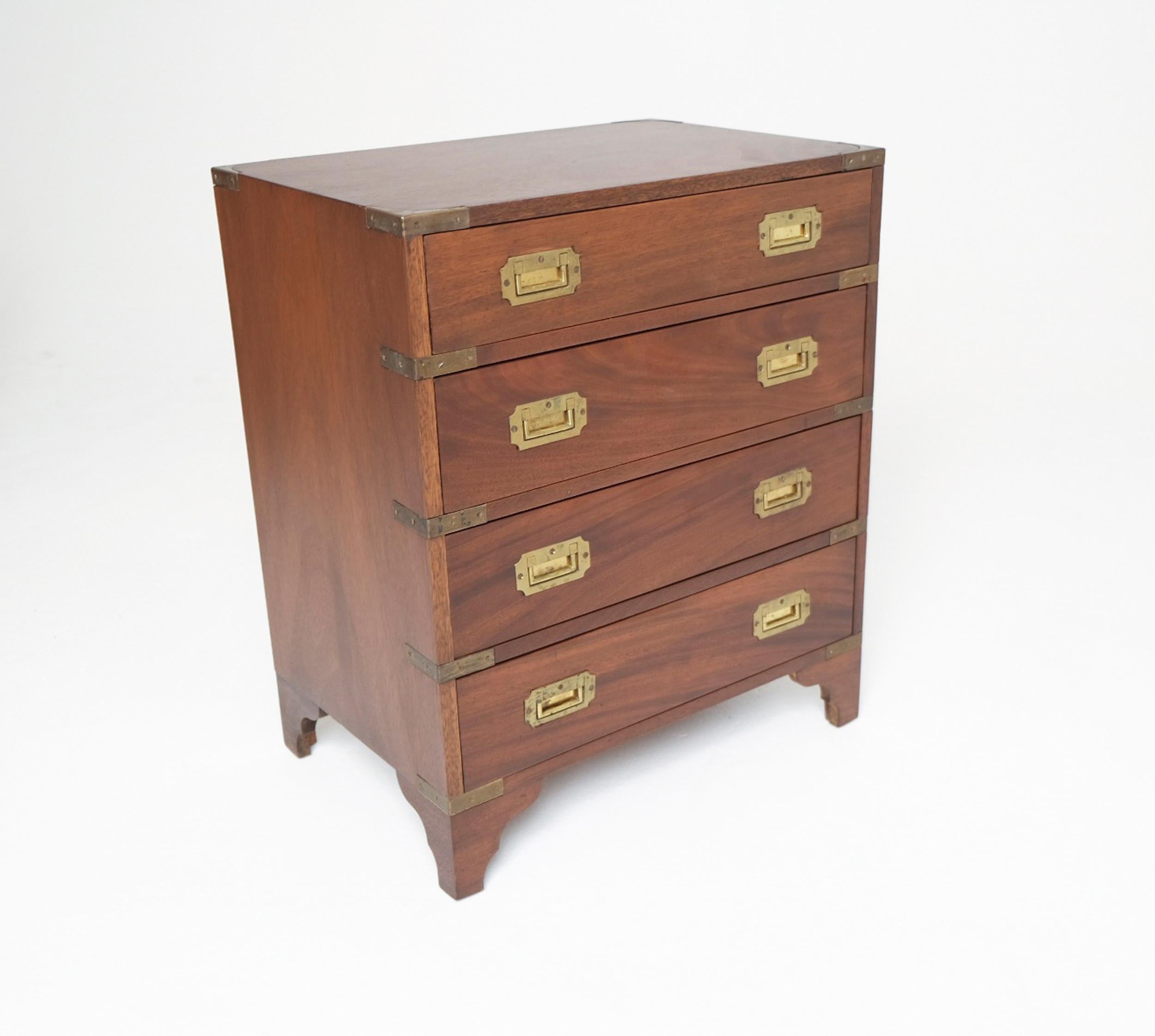 Pair of Late 19th Century Campaign Chests with Brass Hardware, Made In Spain For Sale 3