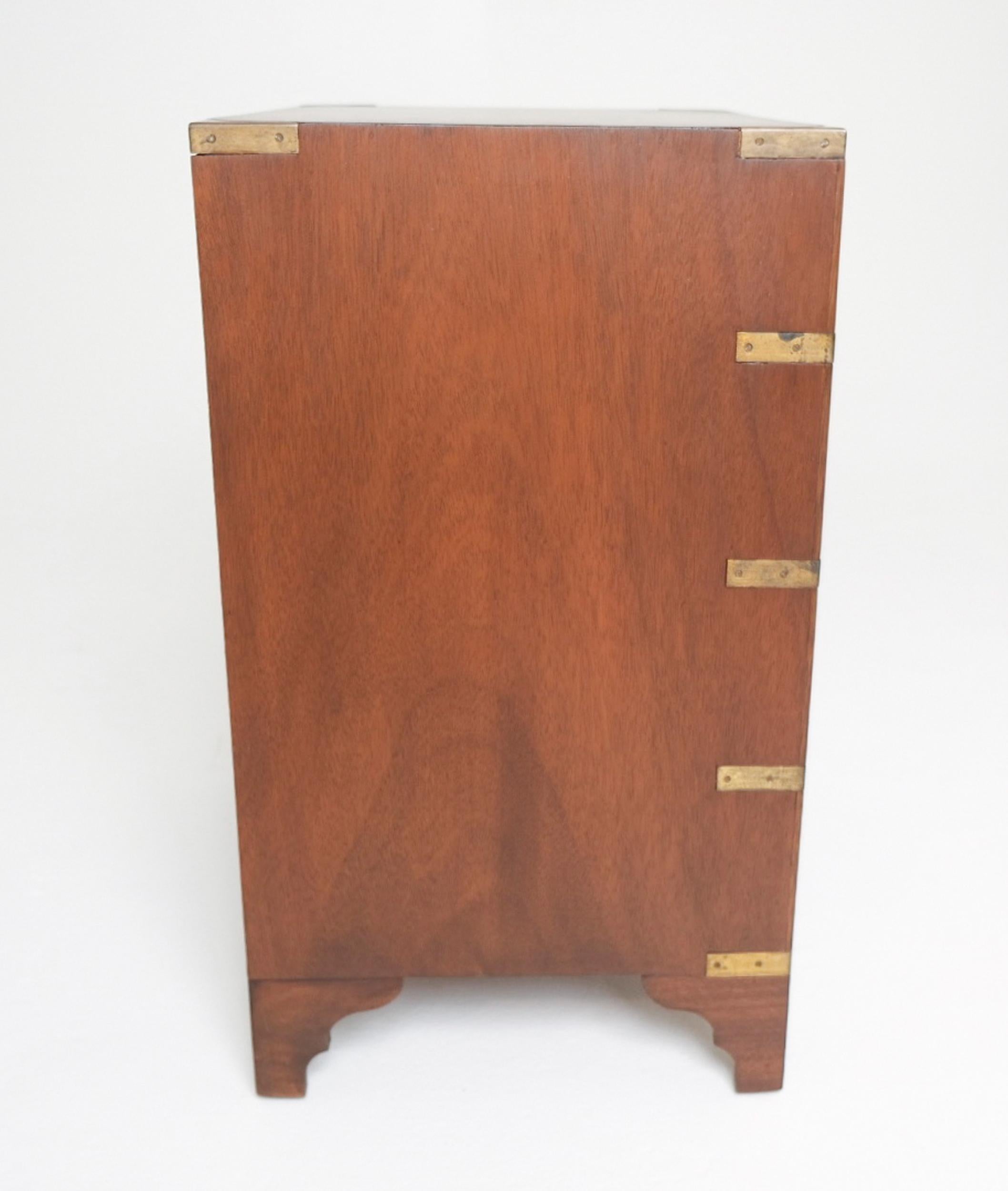 Pair of Late 19th Century Campaign Chests with Brass Hardware, Made In Spain For Sale 4