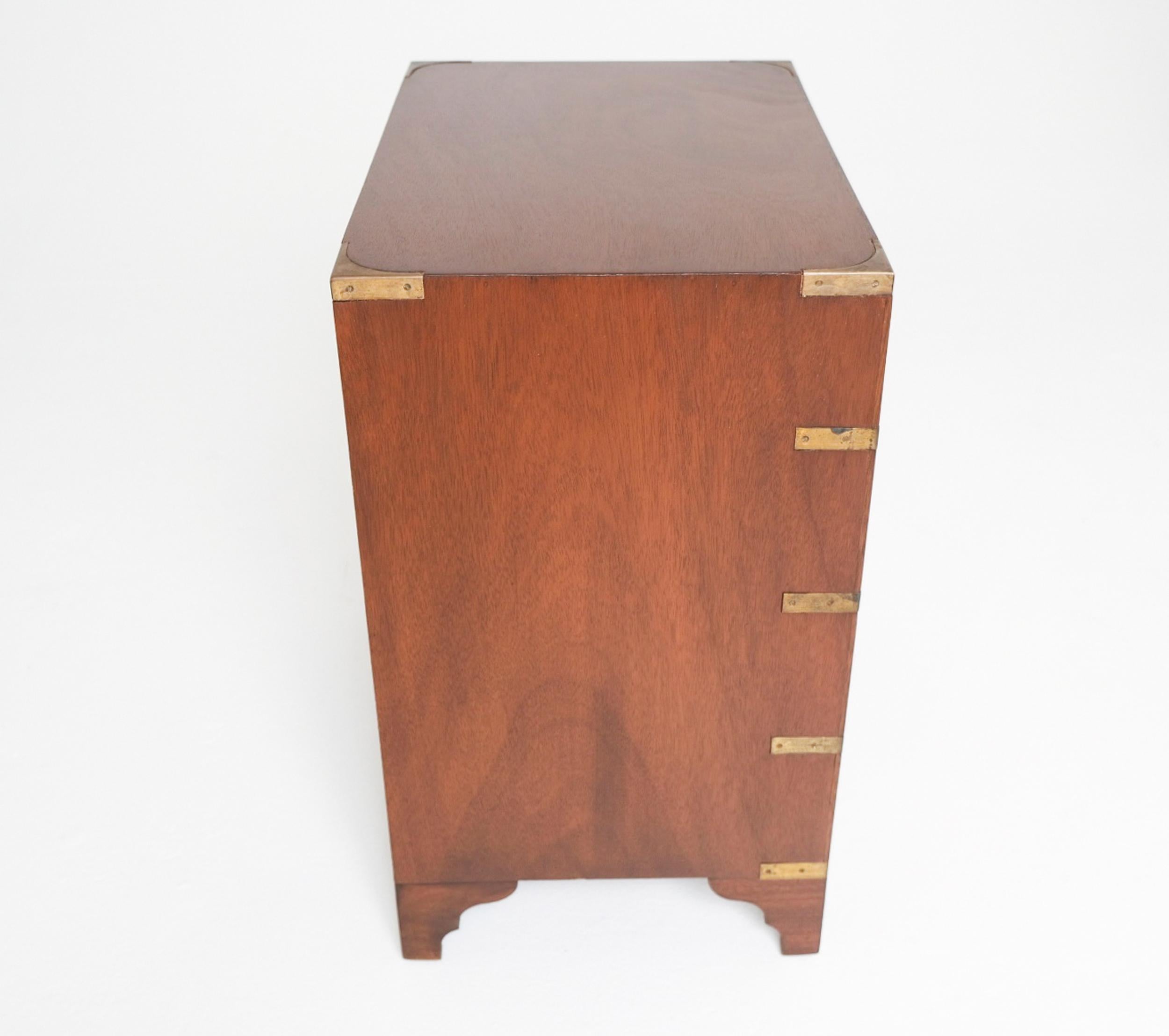 Pair of Late 19th Century Campaign Chests with Brass Hardware, Made In Spain For Sale 5