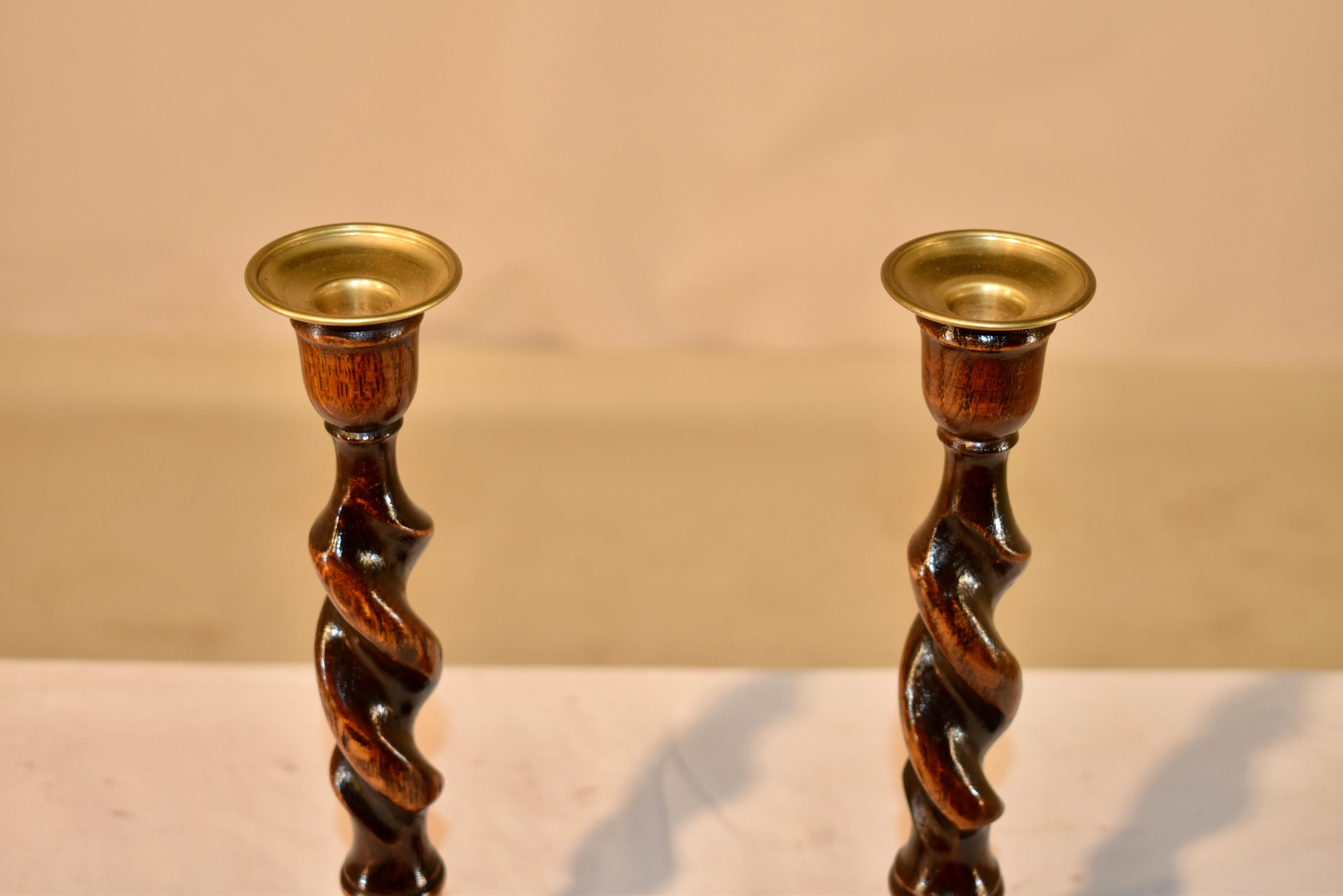 Pair of Late 19th Century Candlesticks For Sale 1