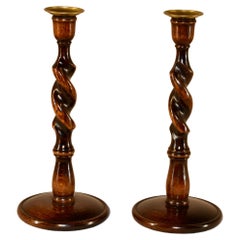 Vintage Pair of Late 19th Century Candlesticks