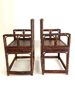 Pair of Late 19th Century Chinese Bamboo Chairs