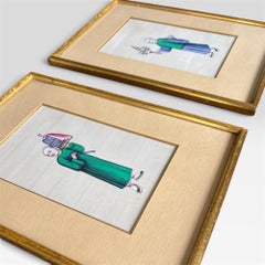 Pair of Late 19th Century Chinese Export Pith Paper Paintings