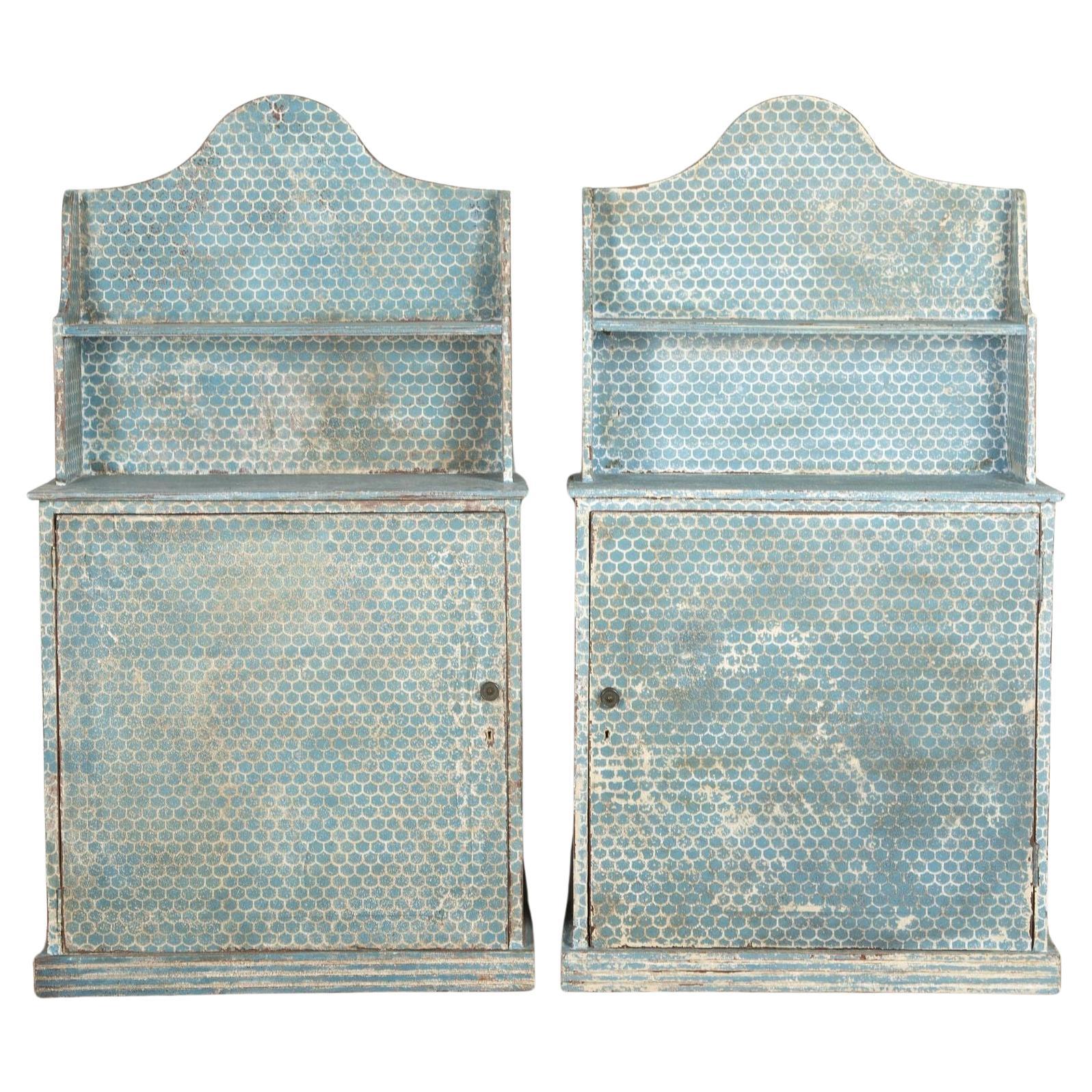 Pair of Late 19th Century English Painted Cabinets