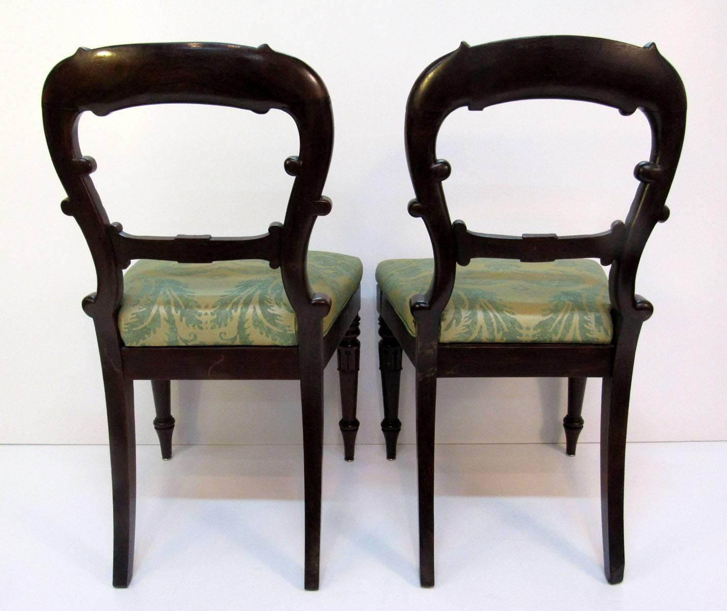Pair of Late 19th Century English Regency Side Chairs 8