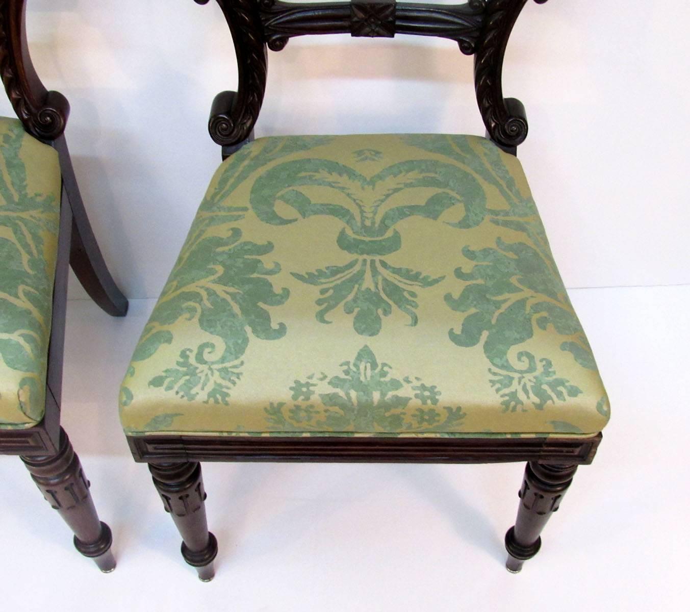 Pair of Late 19th Century English Regency Side Chairs 5