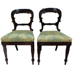 Pair of Late 19th Century English Regency Side Chairs