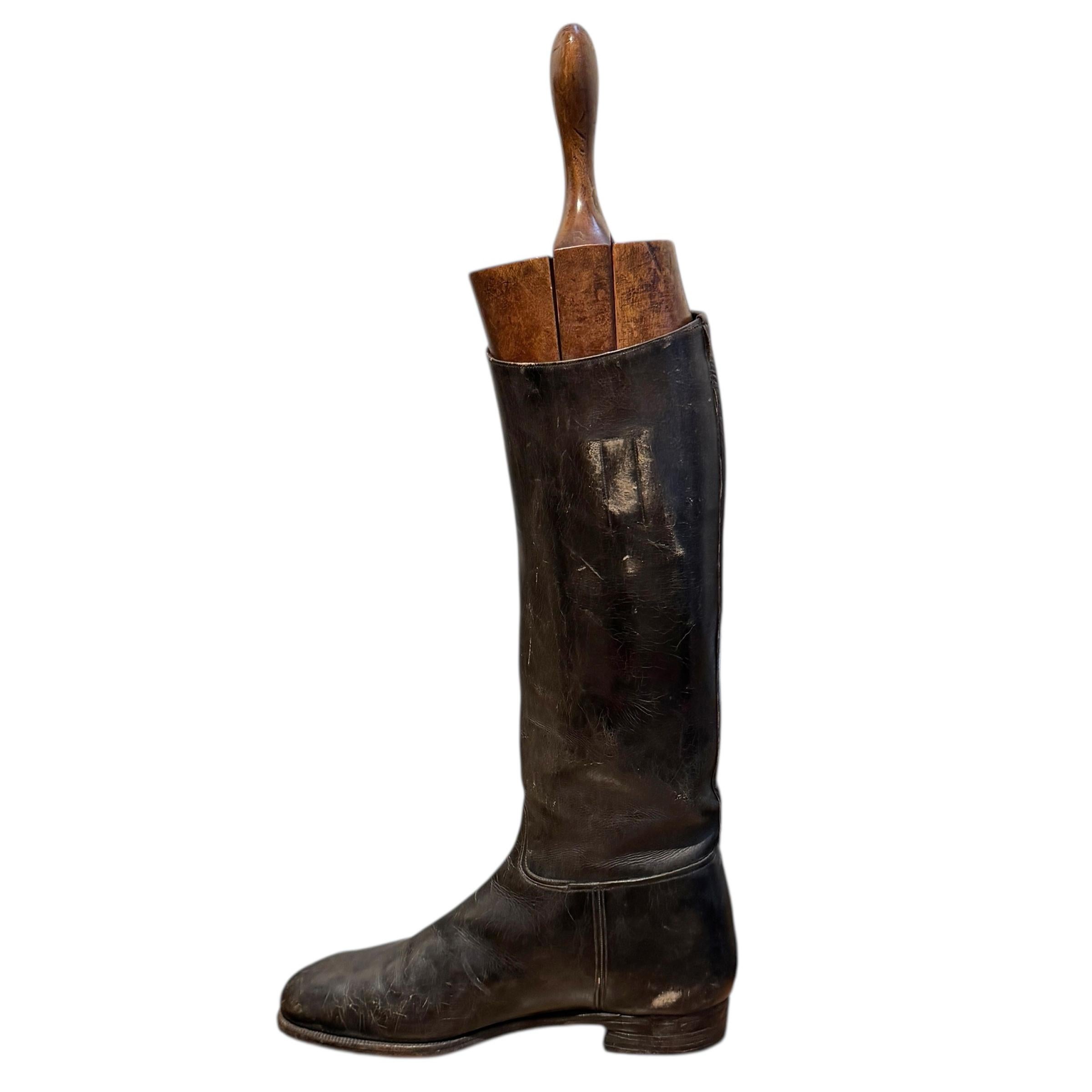Par de botas de montar inglesas de finales del siglo XIX en venta 3