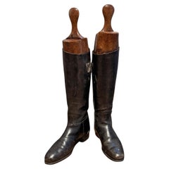 Antique Pair of Late 19th Century English Riding Boots
