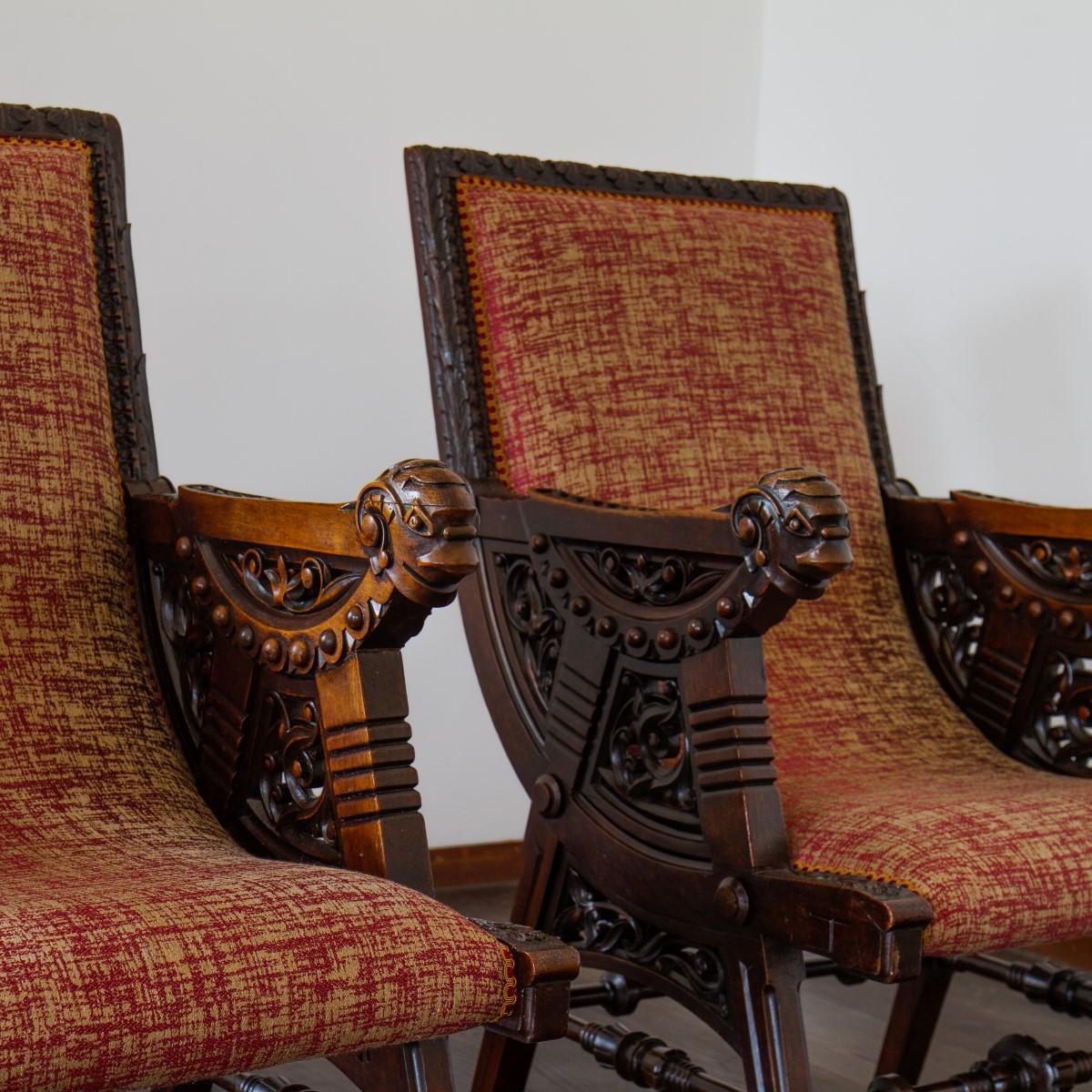 Pair of Late 19th Century French Carved Walnut Armchairs 2