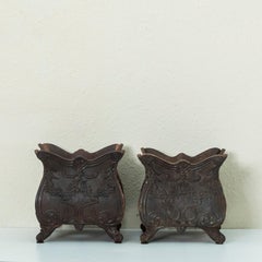 Pair of Late 19th Century French Cast Iron Planters or Jardinieres