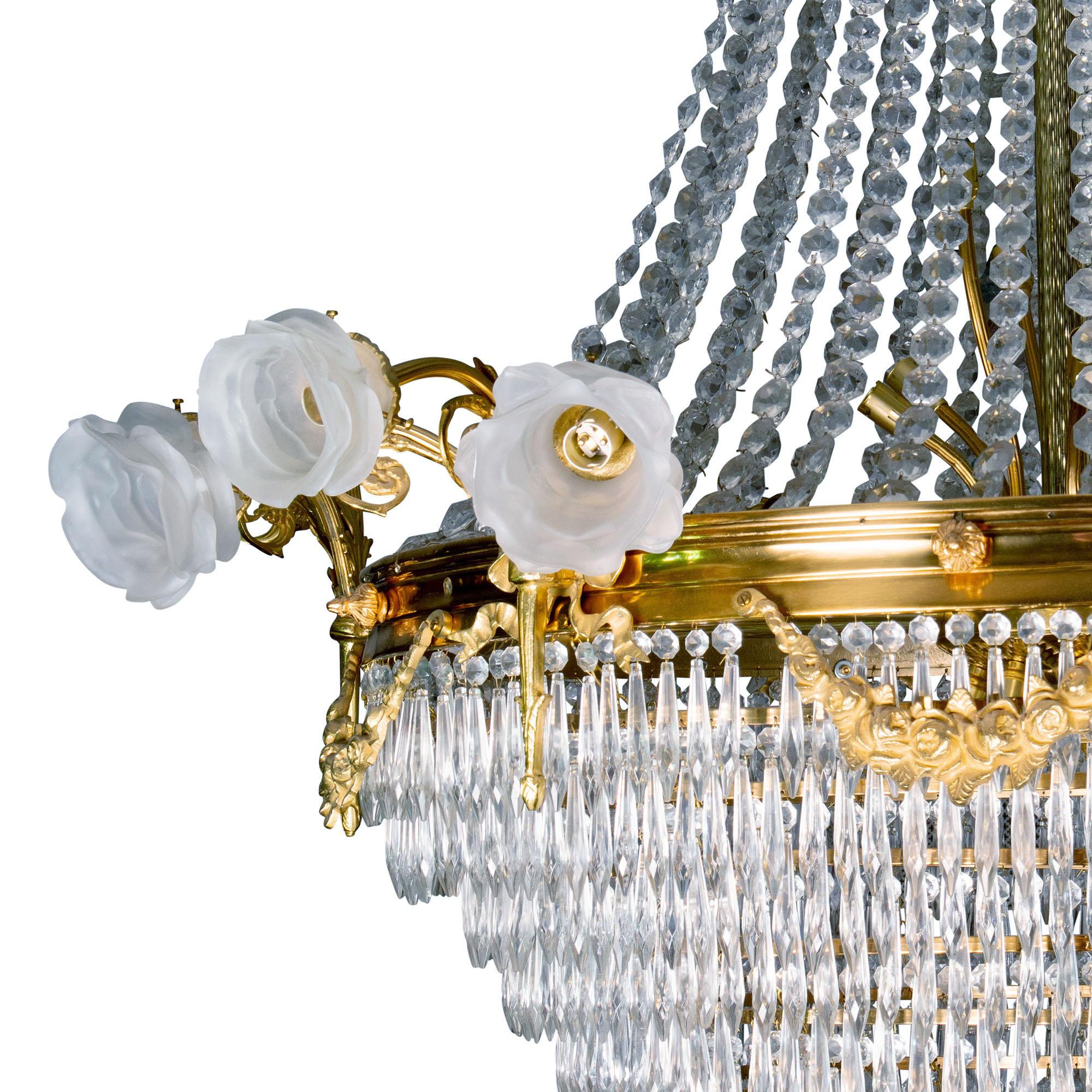 Pair of Late 19th Century French Chandeliers In Good Condition In London, by appointment only