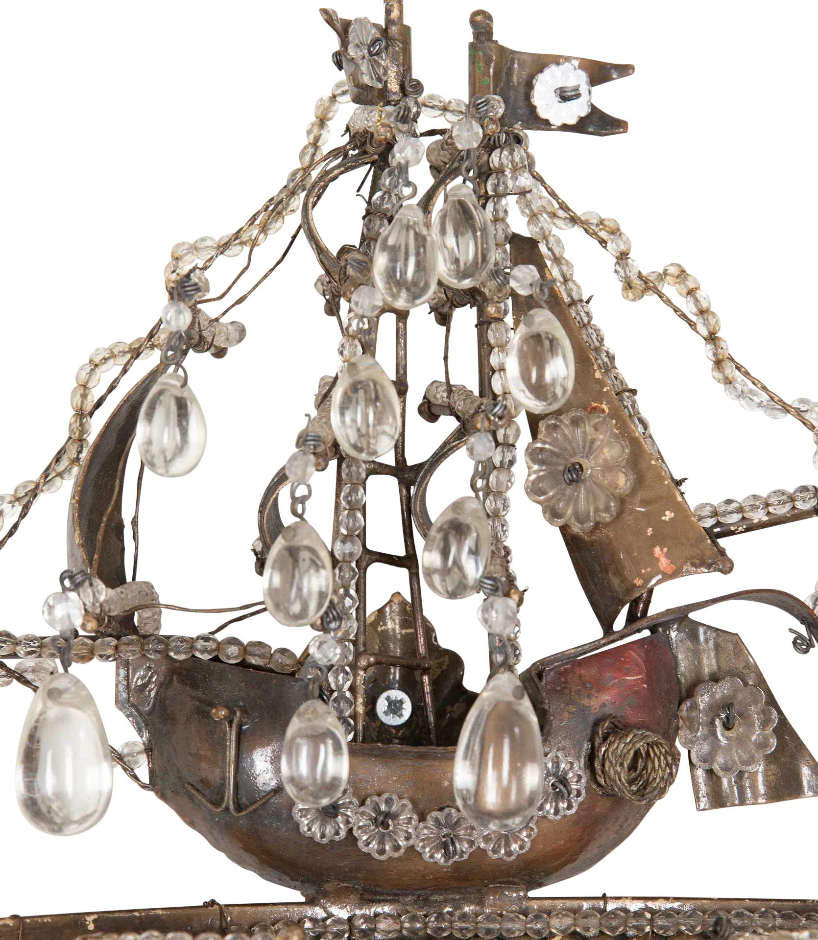 Pareja de apliques de galeón decorativos franceses de finales del siglo XIX Francés en venta