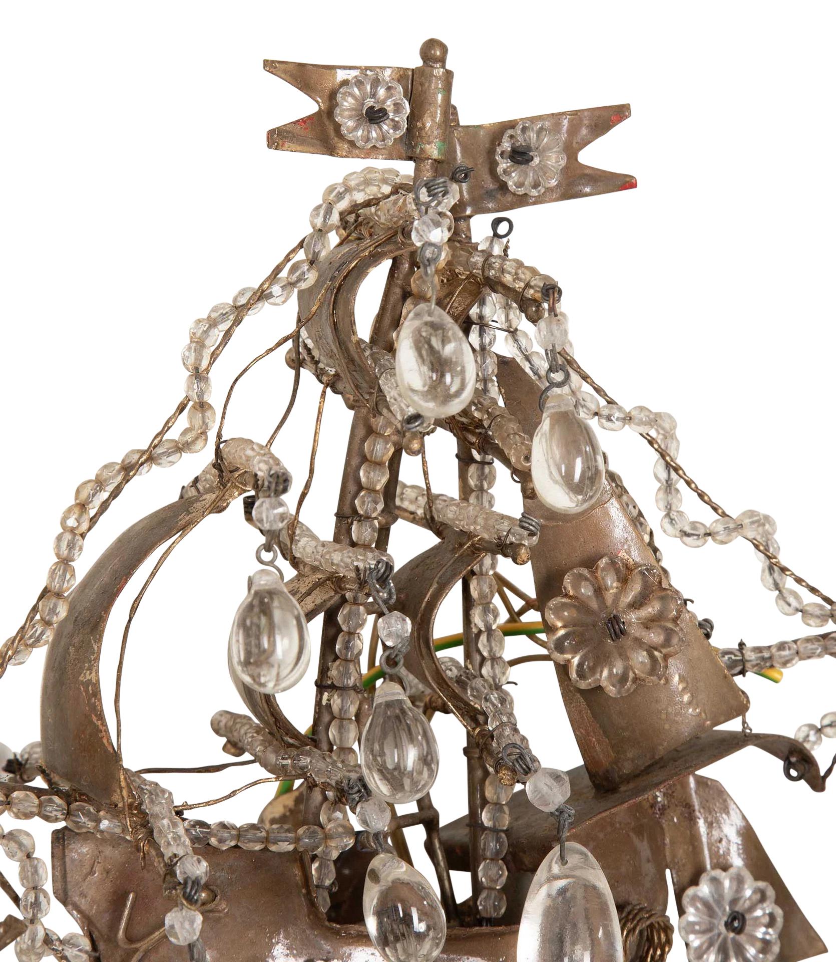 Pareja de apliques de galeón decorativos franceses de finales del siglo XIX en venta 1