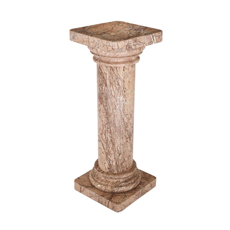 Pair of Late 19th Century French Marble Column Pedestals For Sale at ...