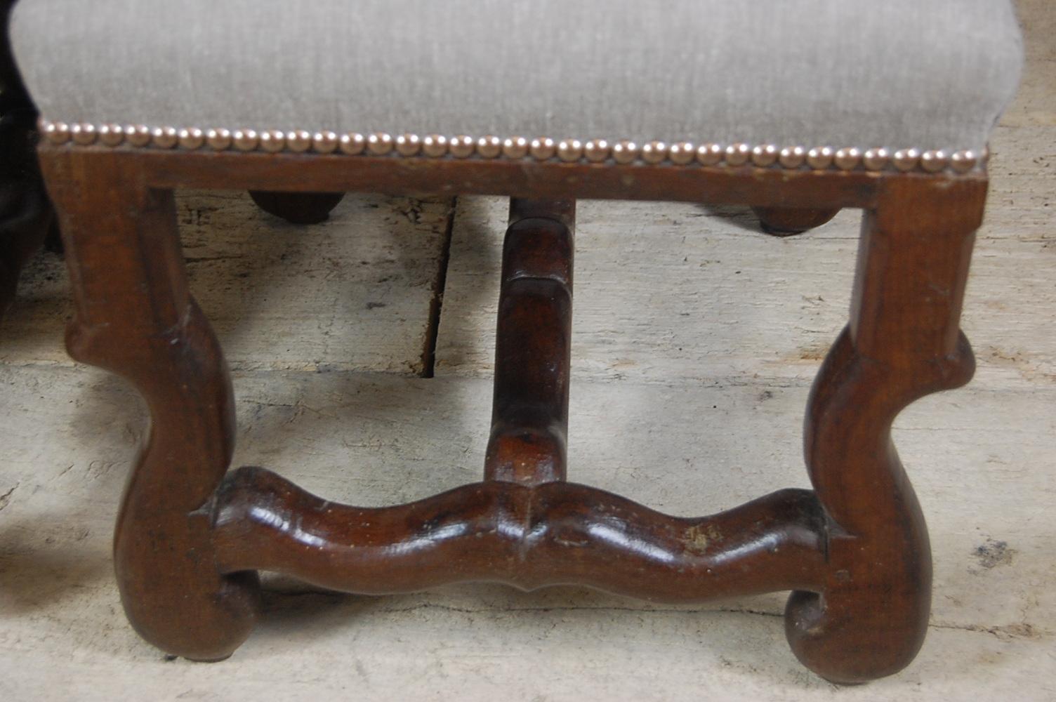 Pair of Late 19th Century French Os de Mouton Stools 5