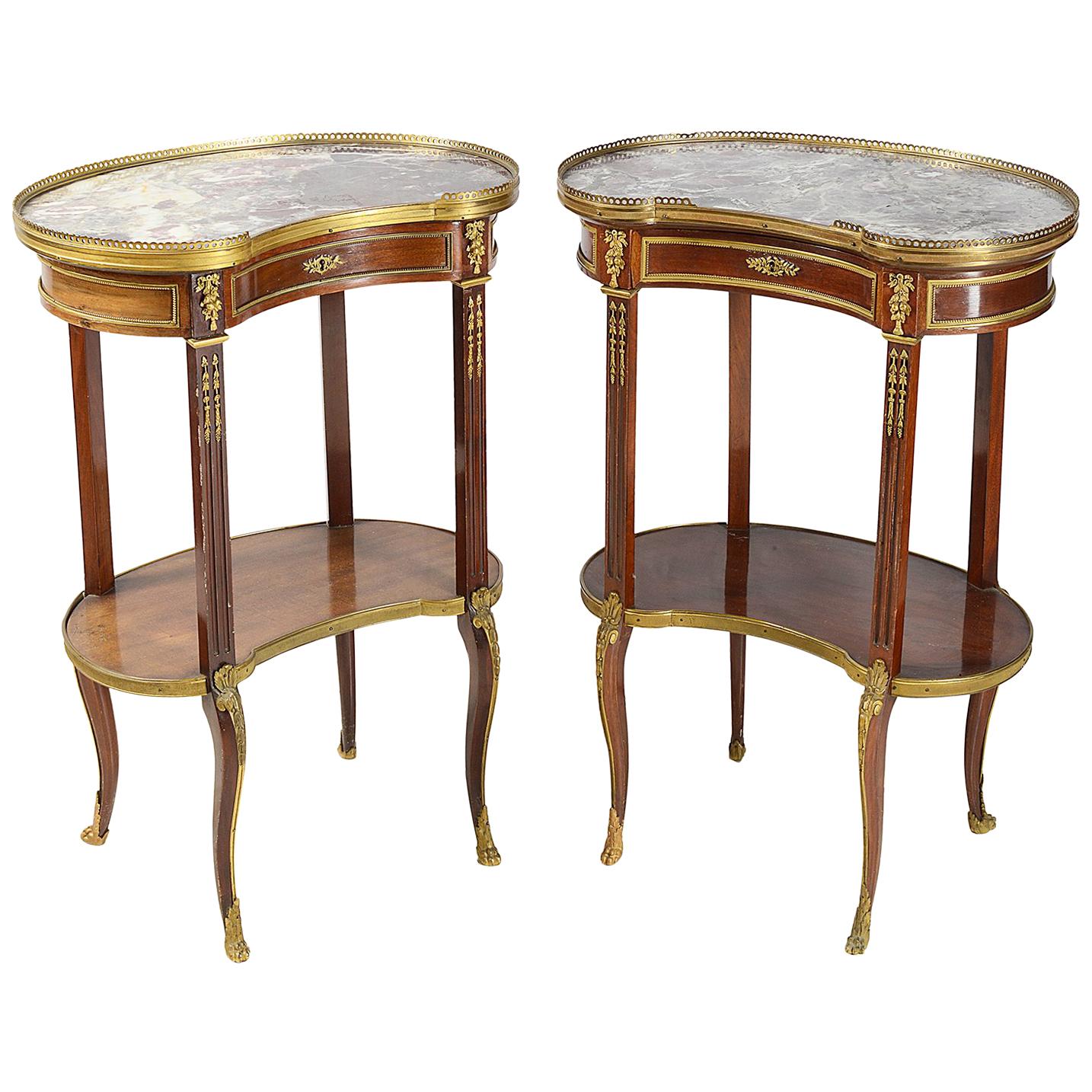 Pair of Late 19th Century French Side Tables