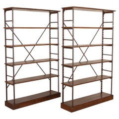 Pair of Late 19th Century French Theodore Scherf Bookshelves