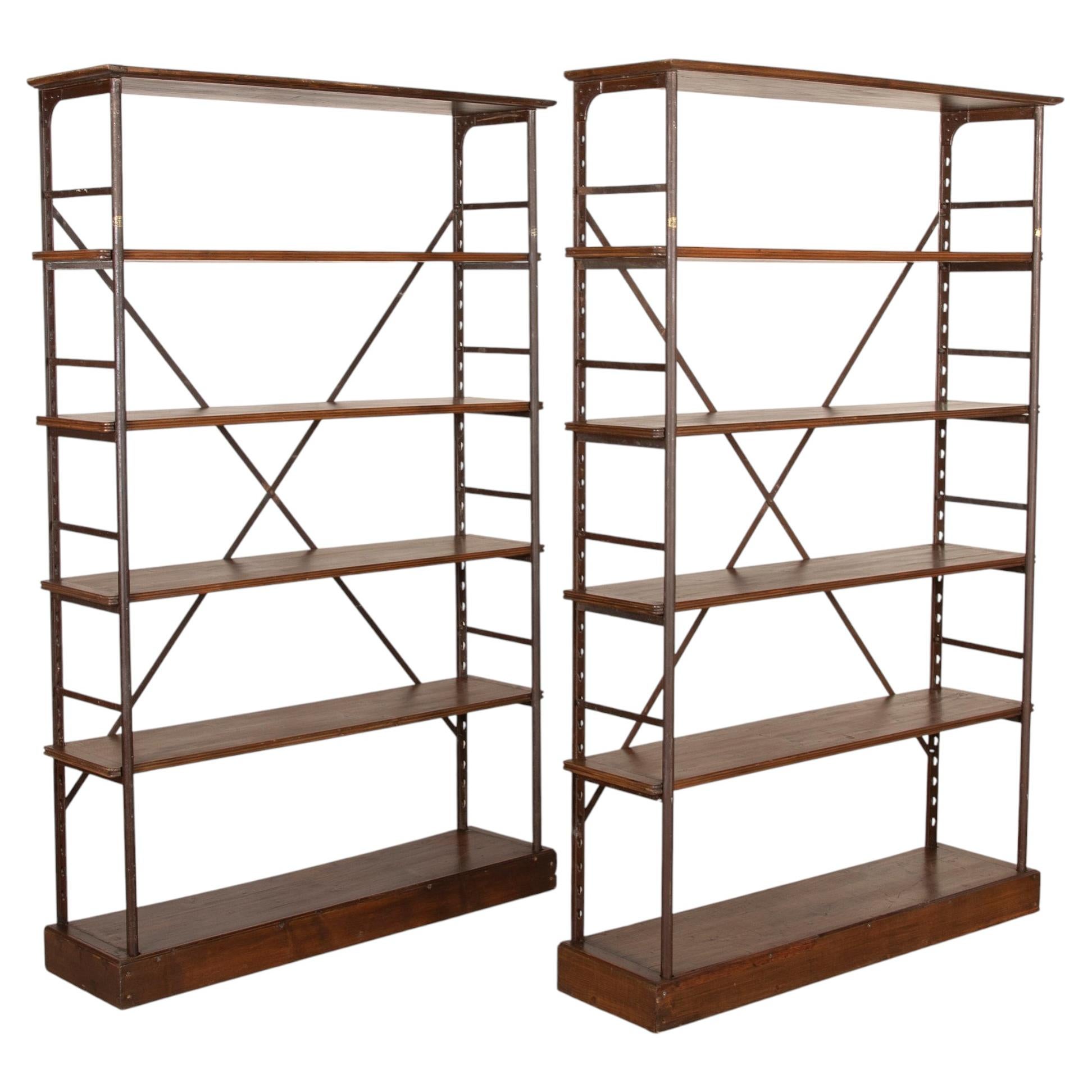 Pair of Late 19th Century French Theodore Scherf Bookshelves