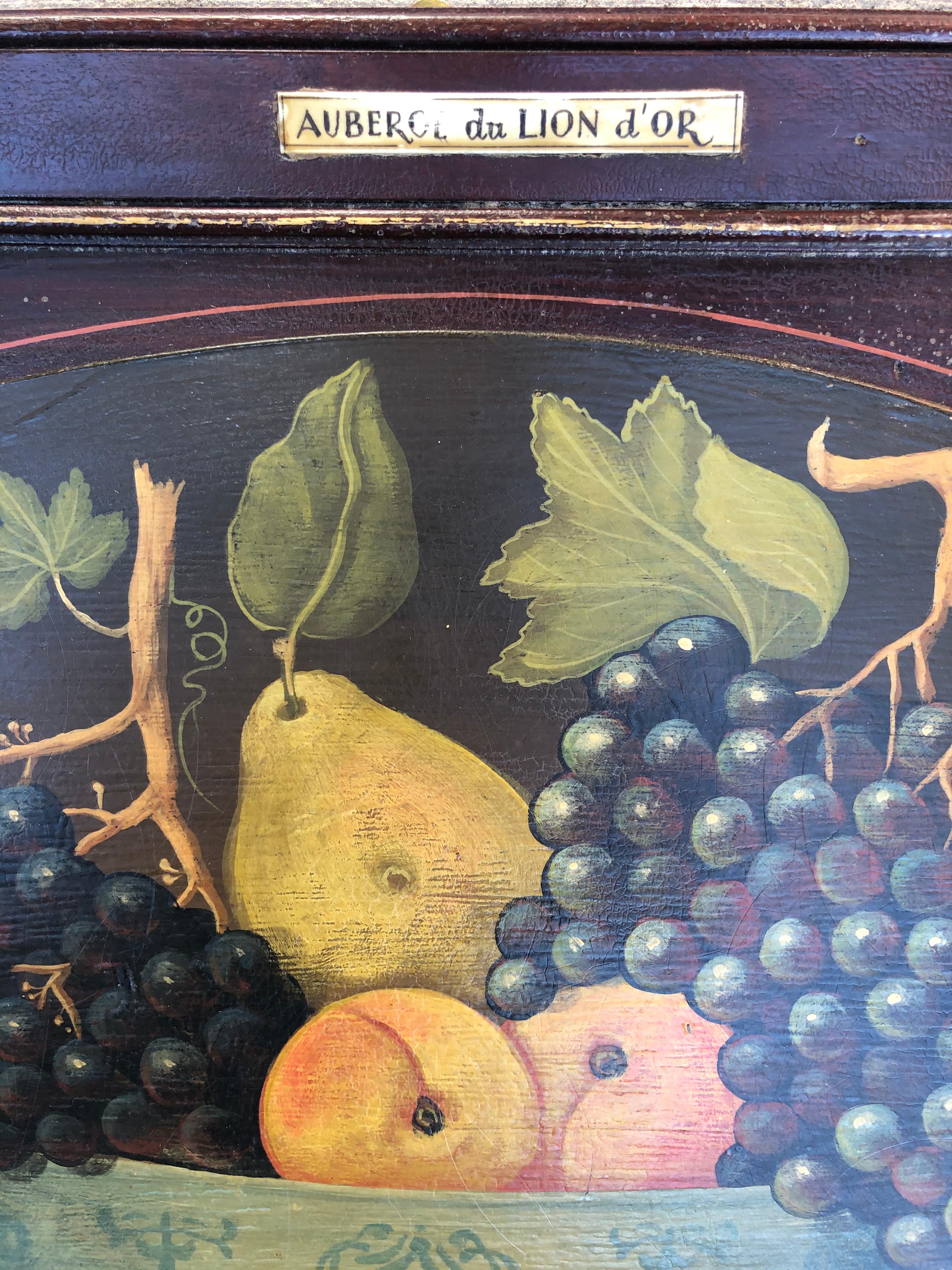 Pair of Late 19th Century French Vineyard Wine Paintings In Good Condition In Wiscasset, ME