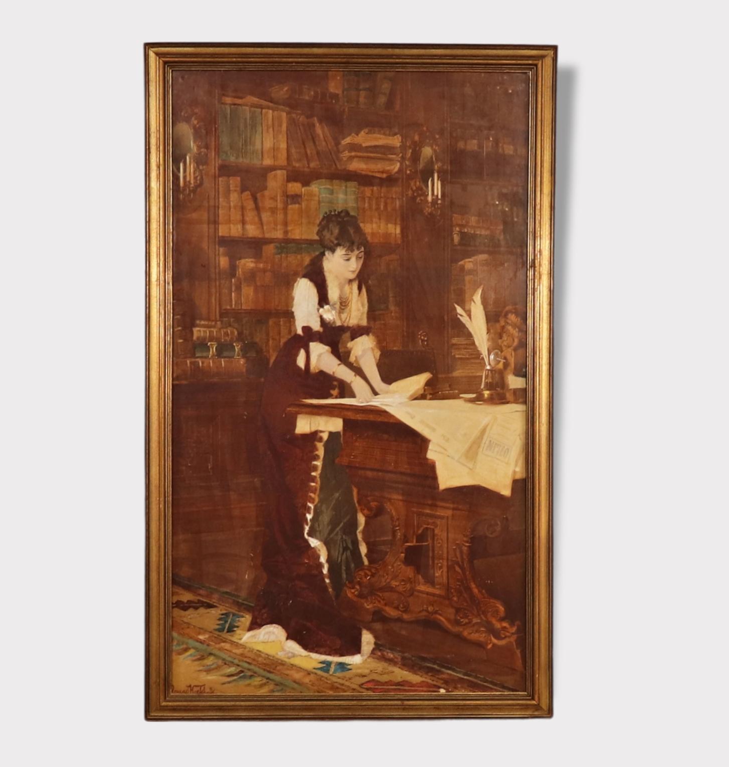 Victorian Pair of Late 19th Century Gouaches on Paper by Conrad Kiesel