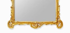 Pair of Late 19th Century Italian Rococo Giltwood Mirrors