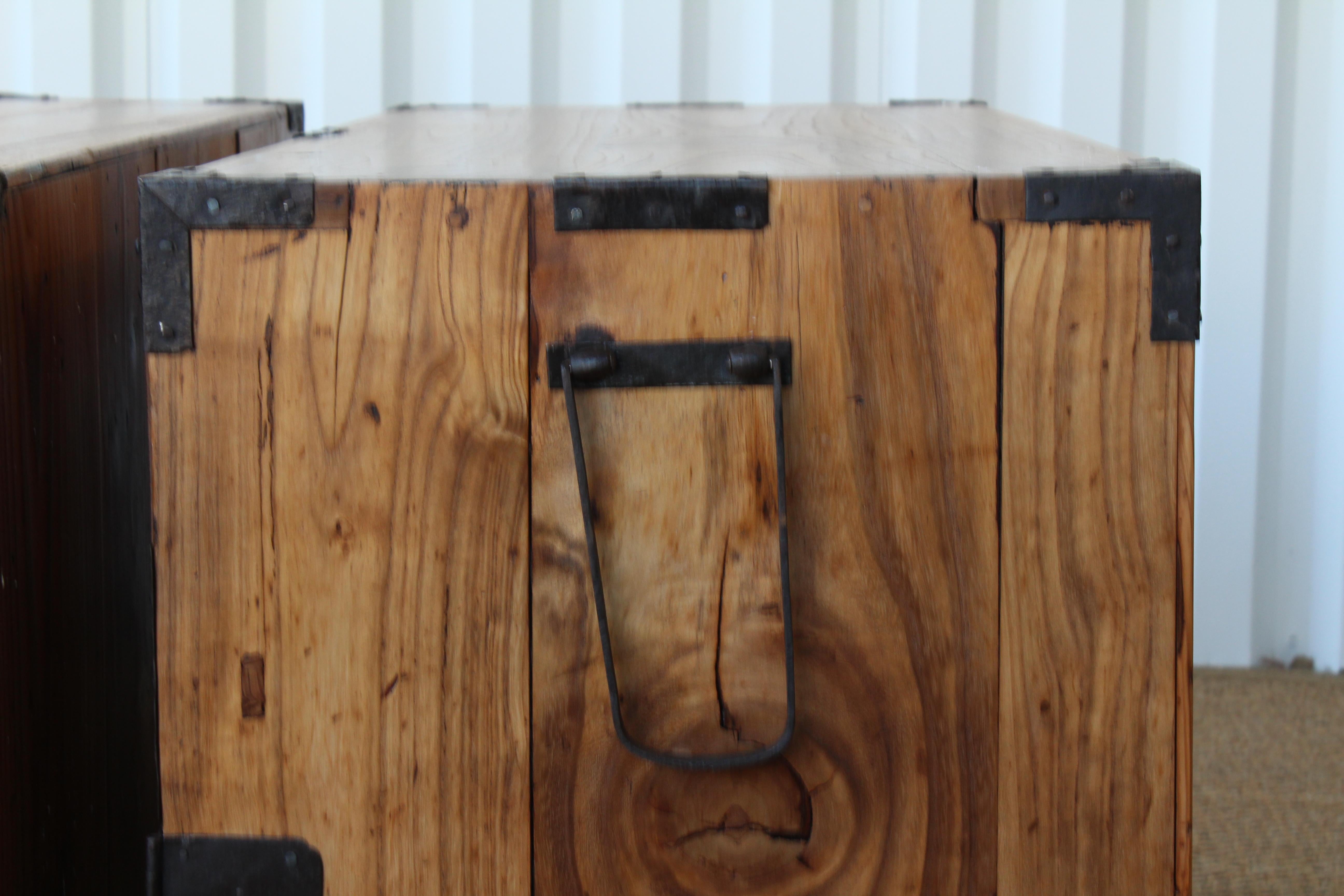 Pair of Late 19th Century Japanese Tansu Chests 11