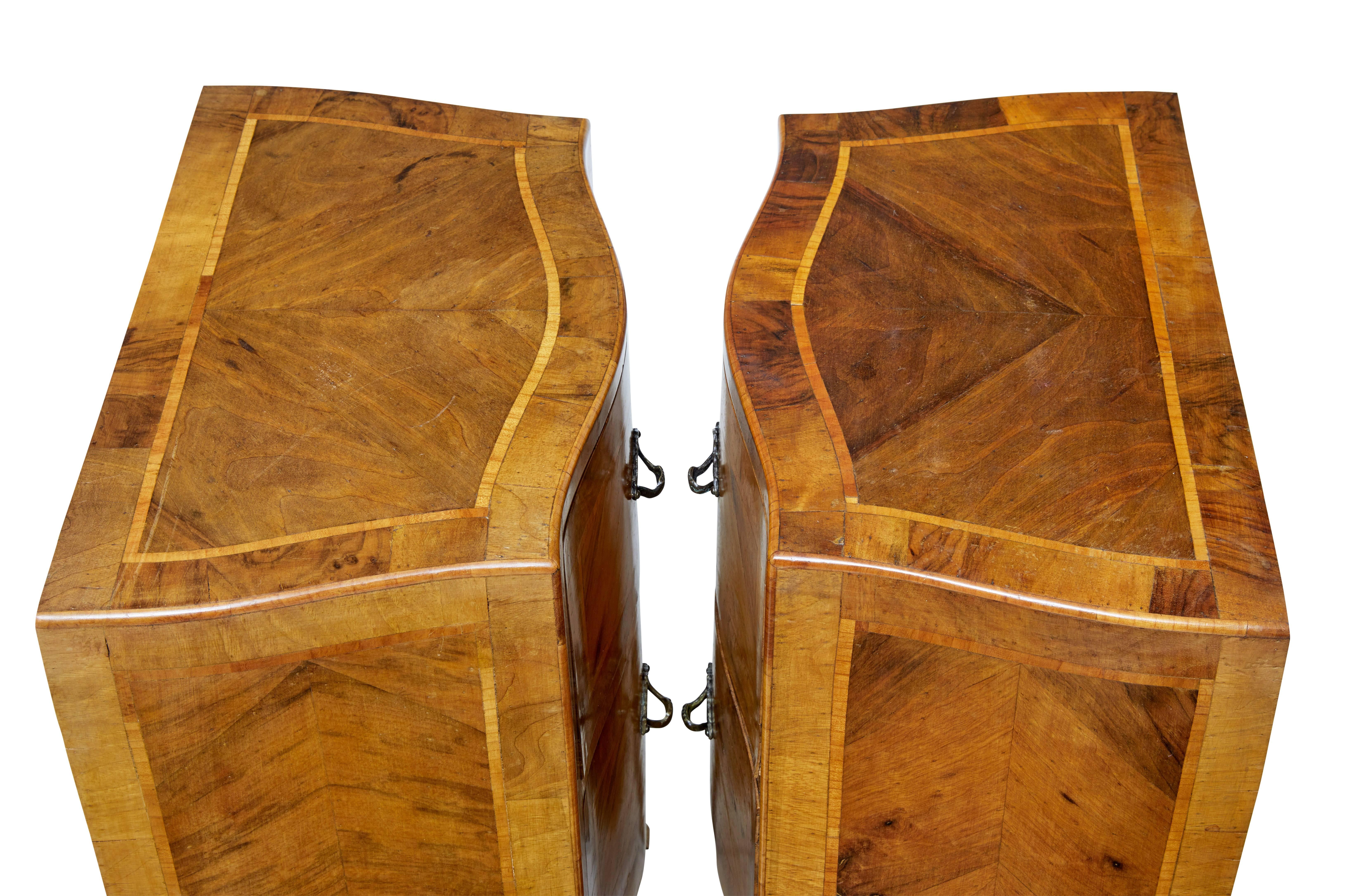 Pair of Late 19th Century Maltese Walnut Bedside Commodes 1