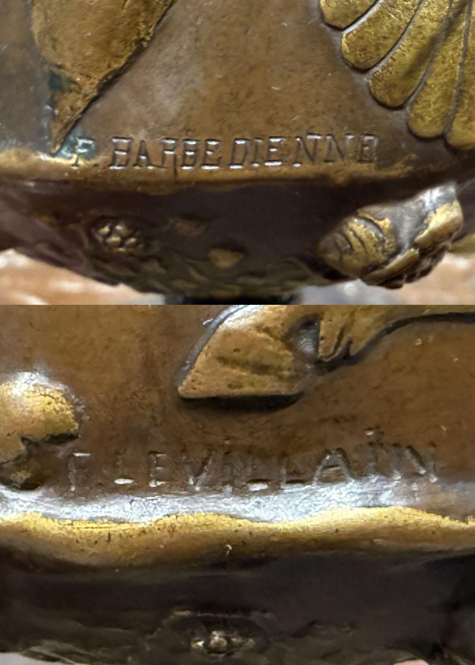 Coppia di candelabri Napoleone III della fine del XIX secolo di Levillian e Barbedienne in vendita 1