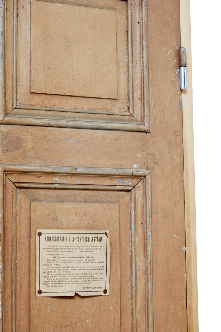 Pair of Late 19th Century Reclaimed Painted Swedish Doors at 1stDibs