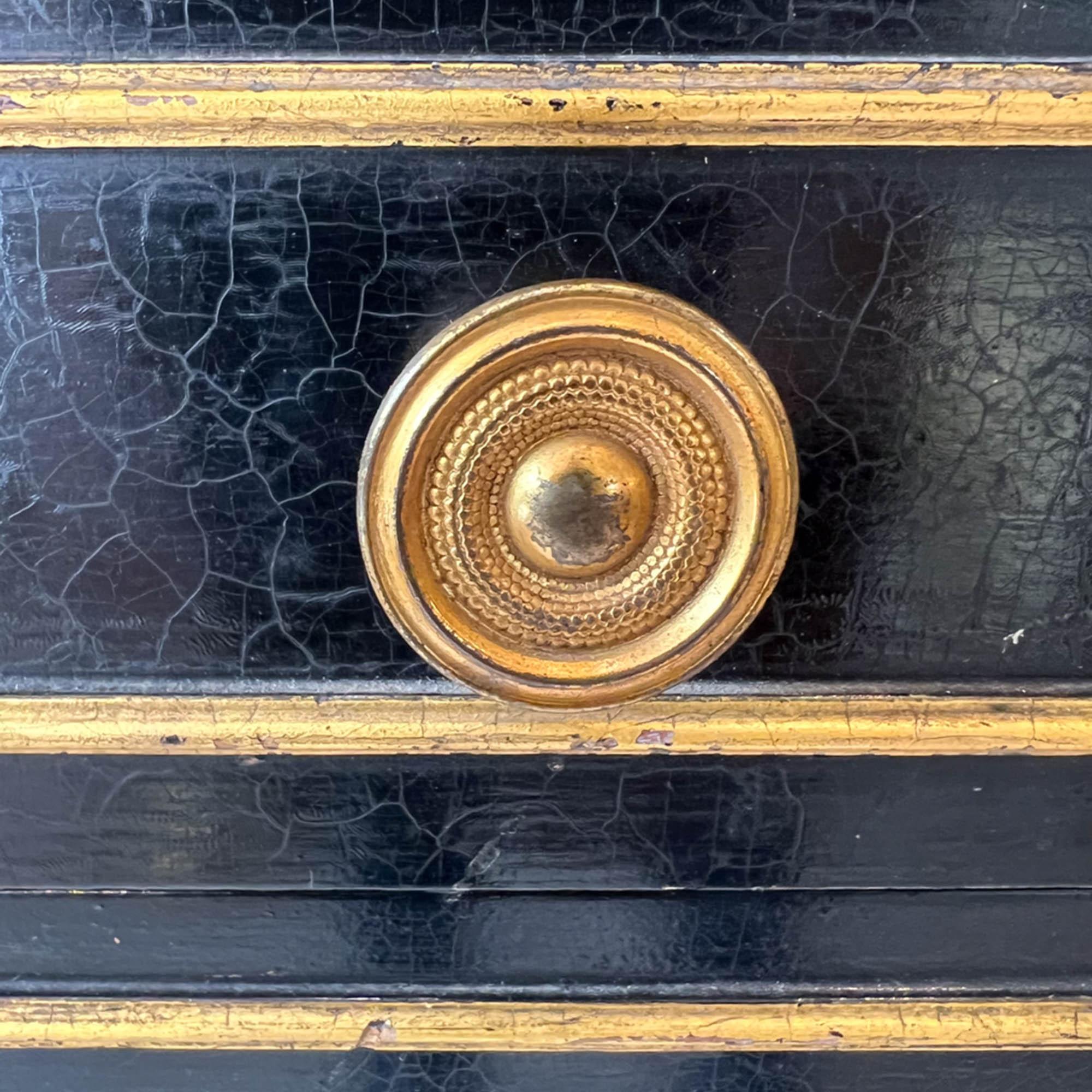 Metal Pair of Late 19th Century Regency Style Cabinets For Sale