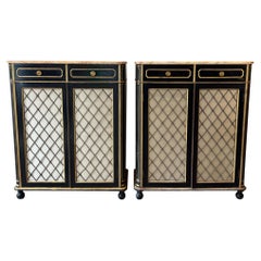Pair of Late 19th Century Regency Style Cabinets