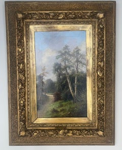 Pair of Late 19th Century Signed Ada Stone Landscape Paintings. United Kingdom.