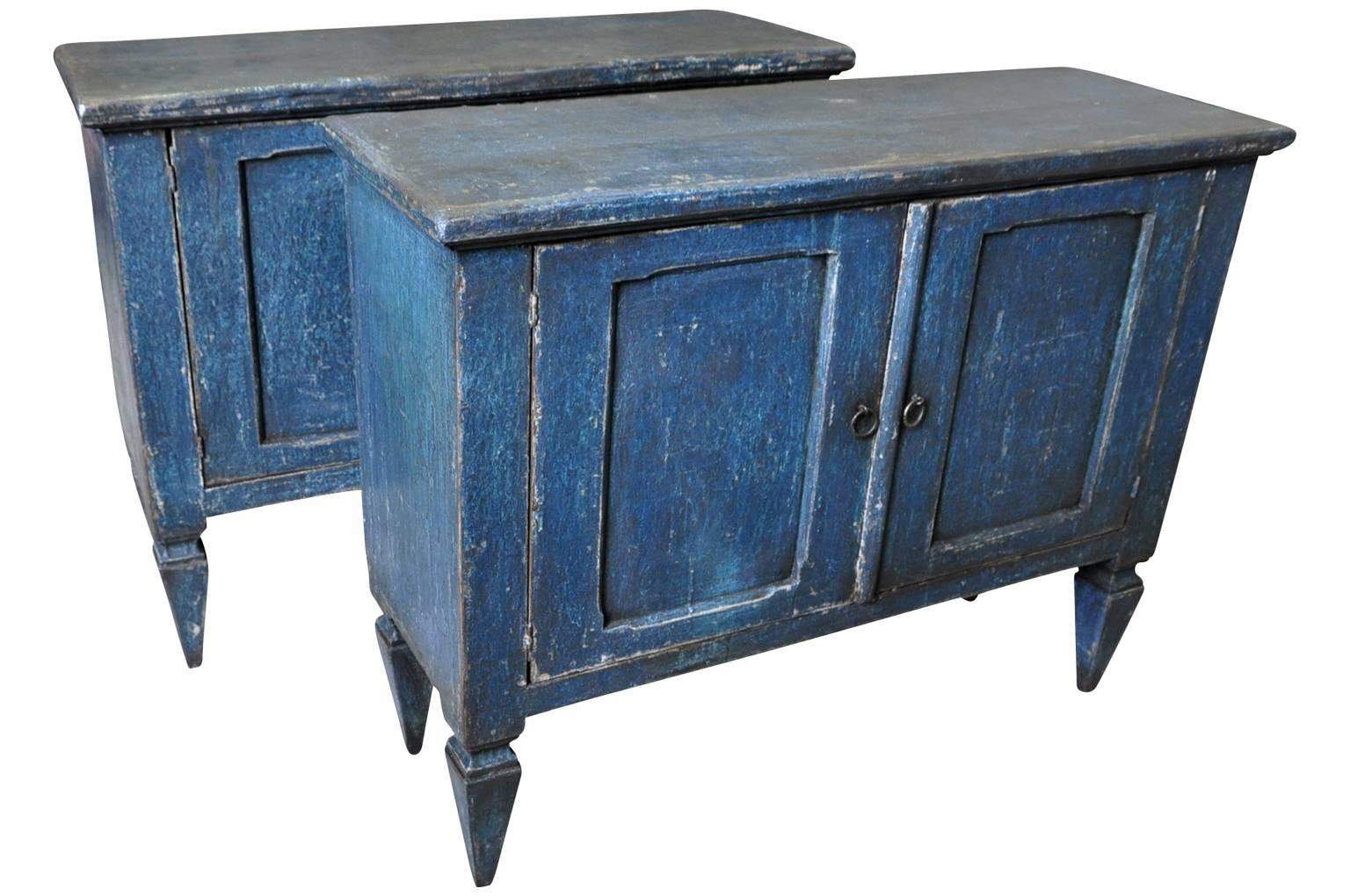 Painted Pair of Late 19th Century Spanish Buffets