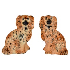 Pair of Late 19th Century Staffordshire Spaniels