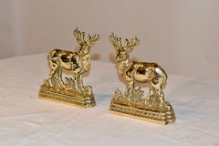 Pair of Late 19th Century Stag Mantle Decorations
