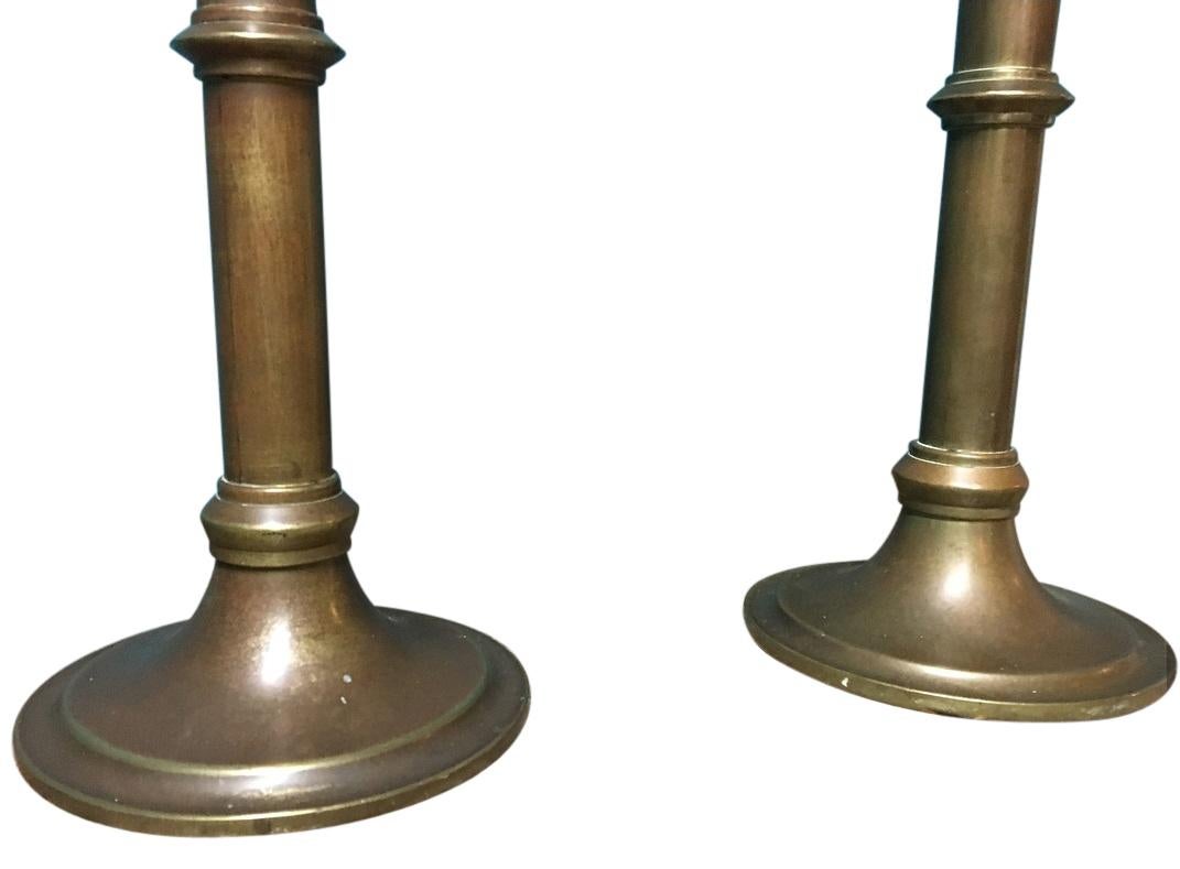 Pair of Late 19th Century Students Candle Stands by Miller's of London For Sale 4