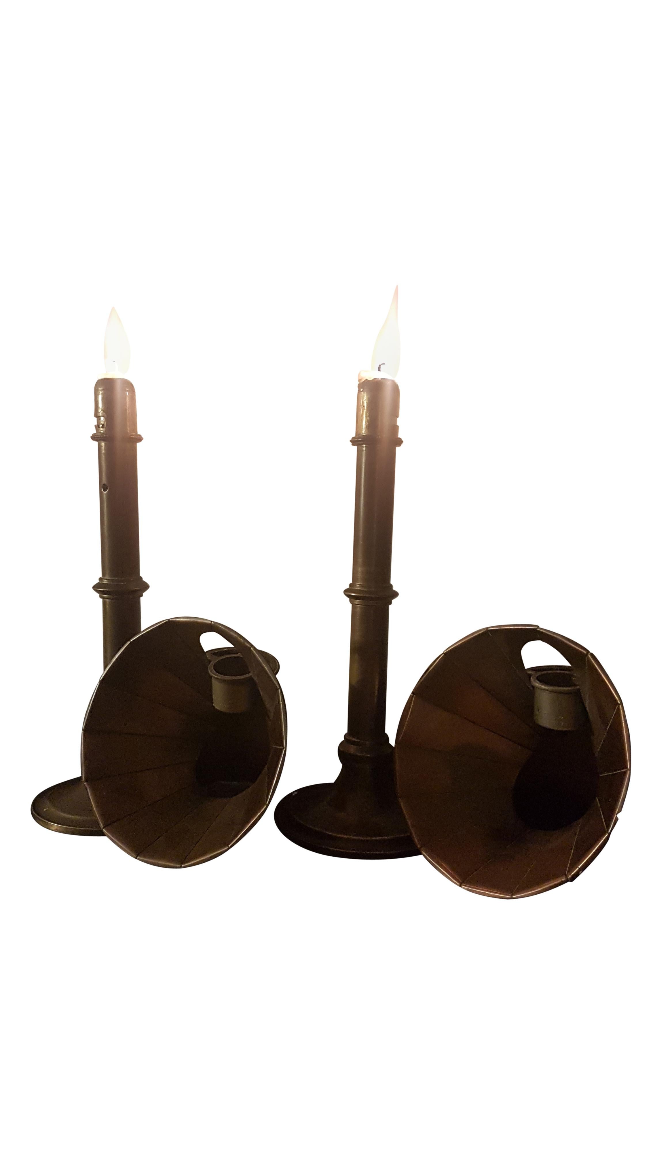 Pair of Late 19th Century Students Candle Stands by Miller's of London For Sale 1