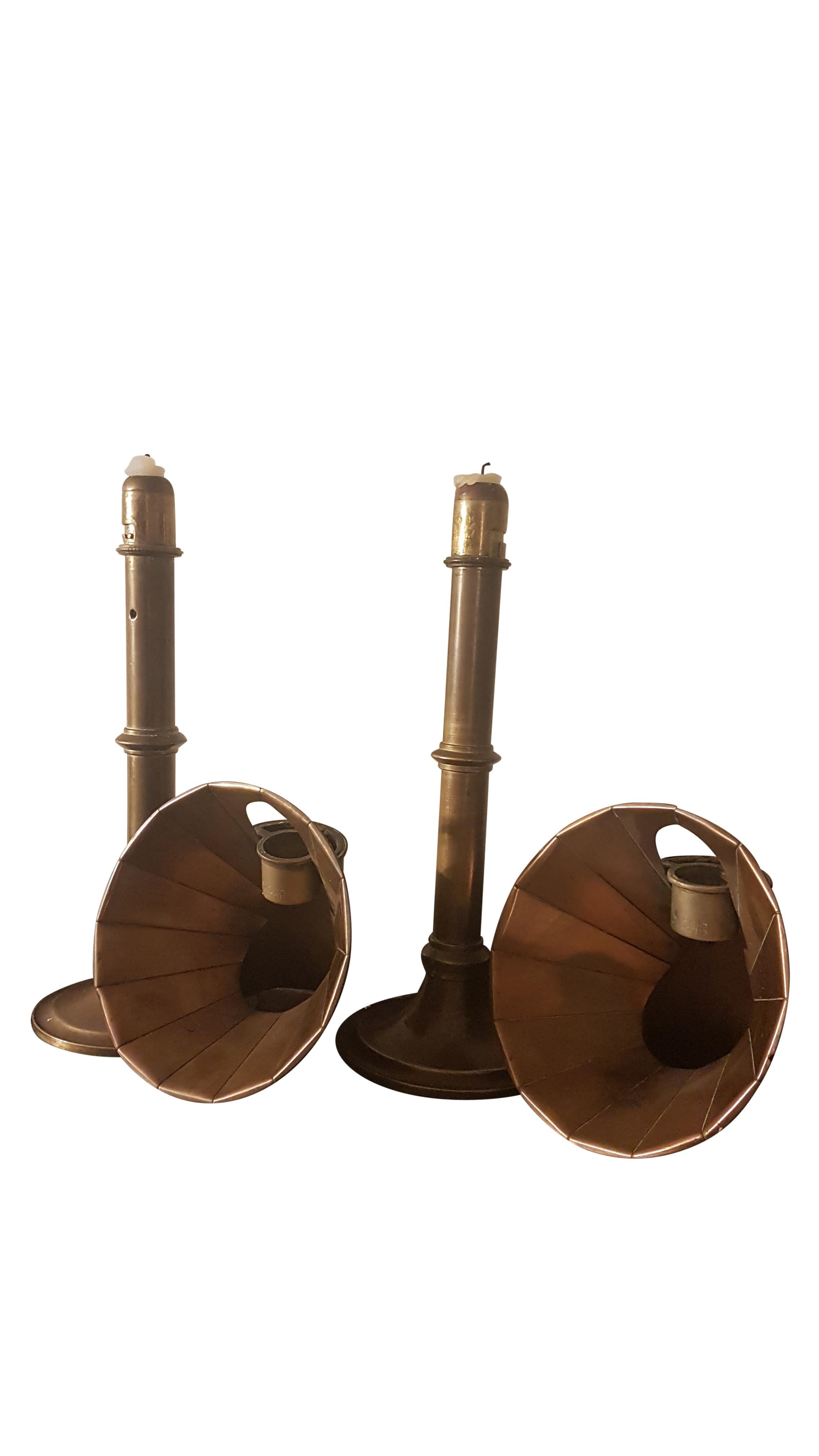 Pair of Late 19th Century Students Candle Stands by Miller's of London For Sale 2