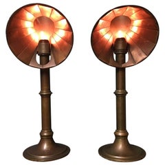 Antique Pair of Late 19th Century Students Candle Stands by Miller's of London