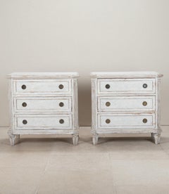 Pair of Late 19th Century Swedish Commodes in Gustavian Style