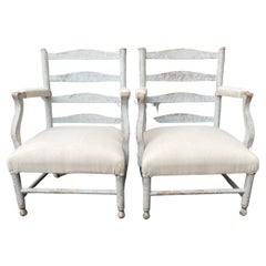 Antique Pair of Late 19th Century Swedish Gripsholm Armchairs