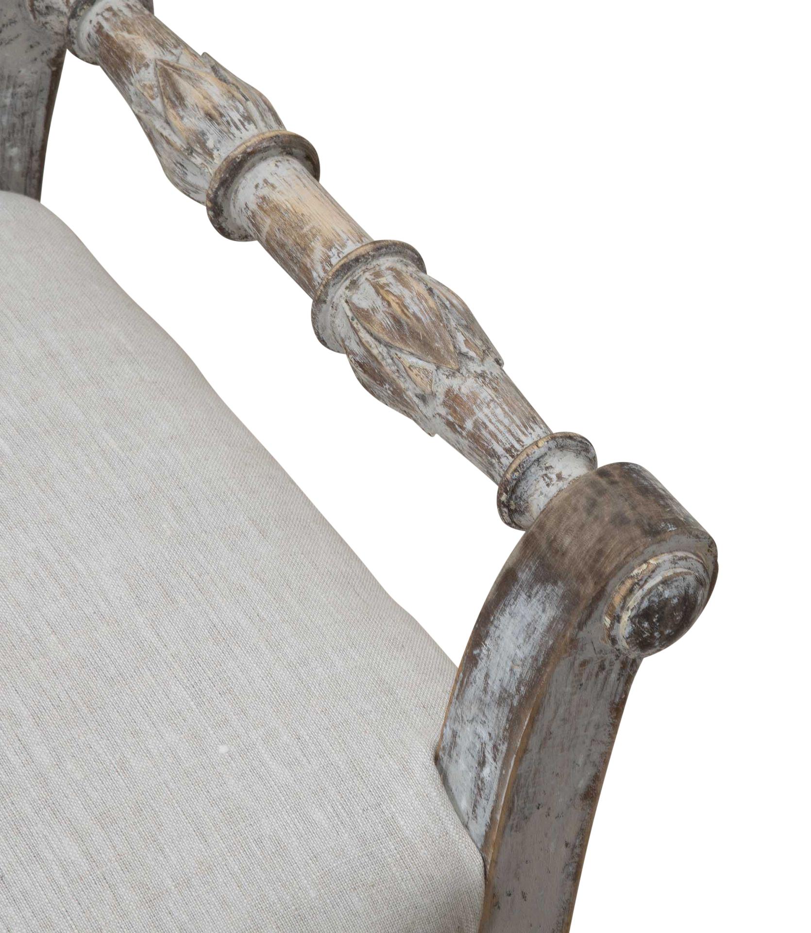 Paire de poufs suédois de style gustavien de la fin du 19e siècle Bon état - En vente à Tetbury, Gloucestershire