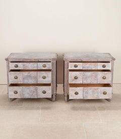 Pair of Late 19th Century Swedish Painted Commodes